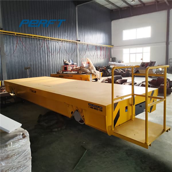 electric flat cart with flat steel deck 90t